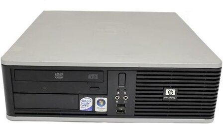  HP dc7800 SFF (1,66Ghz) 1/2GB hdd/ssd (Parallel + seri&euml;le poort) + garantie
