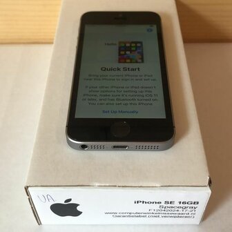 Kinder iPhone SE 16GB 4&quot; simlockvrij zwart + garantie