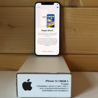 Apple IPhone 12 128GB paars 6.1&quot; + garantie