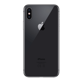 Apple iPhone 10 (X) 64GB + nieuwe accu (100%) zwart + garantie