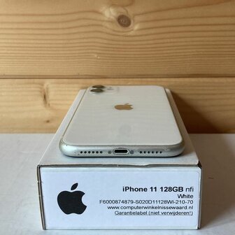 Apple iPhone 11 128GB wit 6.1&quot; + garantie