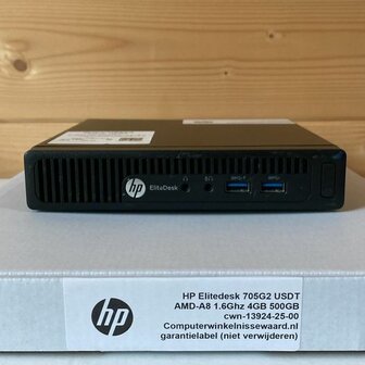 Windows 10 (Mini PC) HP EliteDesk 800G2 USDT G4400T 2.9Ghz (wifi) + garantie