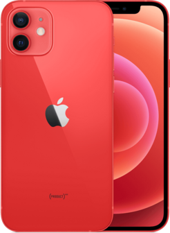 nieuwstaat Apple IPhone 12 256GB rood 6.1&quot; + nieuwe accu 100% + 12 maanden garantie