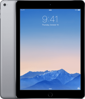 nieuwstaat Apple iPad Air 2 32GB WiFi (4G) zwart + 12 maanden garantie