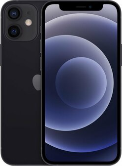 Apple iPhone 12 mini 64GB zwart 5,4&quot; + garantie
