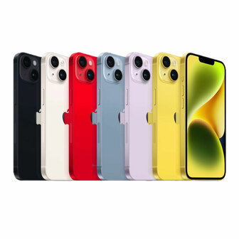 Magazijn opruiming Apple iPhone 14 zwart 128GB + Garantie op=op