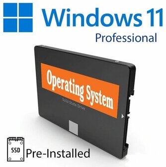 Plug &amp; Play 128GB SSD met Windows 11 Pro