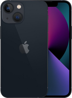 als nieuw Apple iPhone 13 mini zwart 256GB 6,1&quot; + 24 maanden garantie