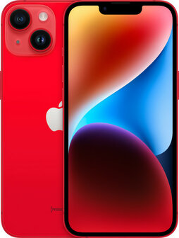 (als) Nieuw Apple iPhone 14 (model 2022) rood 128GB + 24 maanden garantie
