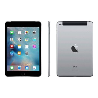 Apple iPad 7.9" mini 4 (model 2015) 16/32/64/128GB wifi (4G) (ex demo + garantie bulk verpakt)