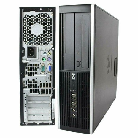  HP 8000 Elite sff E8500 2/4/8GB hdd/ssd (Seri&euml;le poort) + garantie HP 8000 Elite sff E8500 2/4/8GB hdd/ssd (Serië