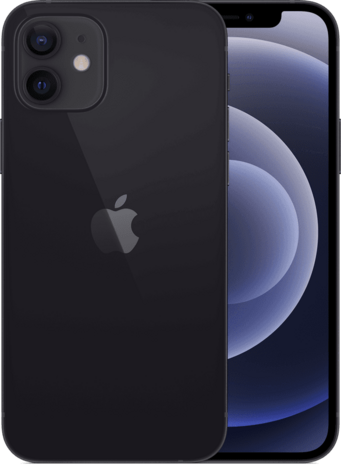 Apple iPhone 12 128GB zwart 6.1" + garantie
