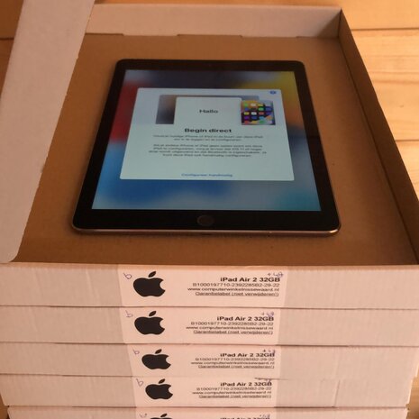 Voordeelbundel (10+prijs) Apple iPad Air 2 32GB (model 2016) WiFi (4G) zwart + garantie
