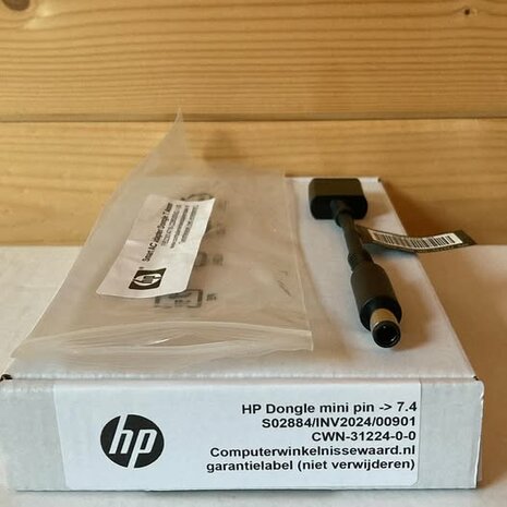 HP Smart AC adapter Dongle van mini pin naar 7.4mm