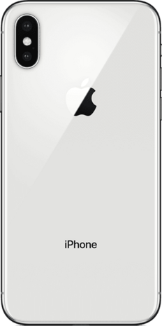 nieuwstaat Apple iPhone 10 (X) 256GB zilver + nieuwe accu 100% + 12 maanden garantie