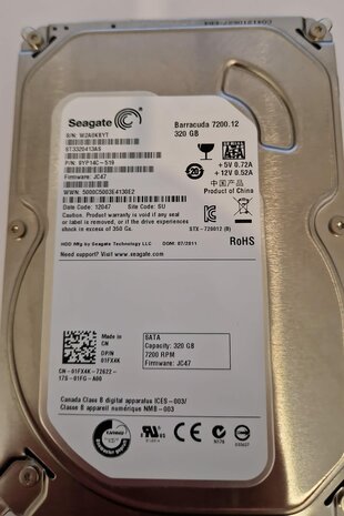 Seagate 320GB SATA PC harddisk 3.5 inch + garantie