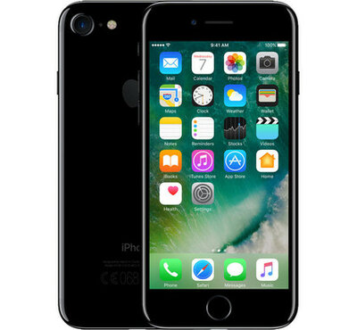 iPhone 7 32gb zwart (4-core 2,4Ghz) (ios 15+) 4,7" (1334x750) simlockvrij + garantie