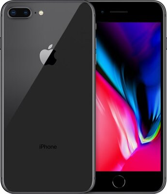 Apple iPhone 8 Plus 64GB (6-core 2,74Ghz) 5.5 inch (IOS 16+) (1920x1080) zwart + garantie