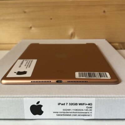 Apple iPad 7 goud 32GB 10.2" WiFi (4G) + garantie