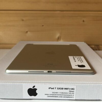 Apple iPad 7 zilver 32GB 10.2" WiFi (4G) + garantie