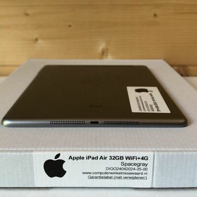 Apple iPad Air 9.7" 32GB zwart WiFi (4G) + garantie