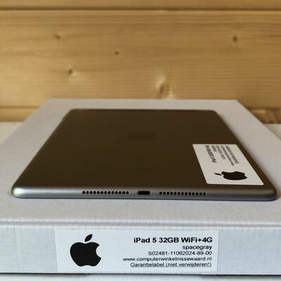 Apple iPad 5 32GB (9.7 inch) zwart black Wifi (4G) + garantie