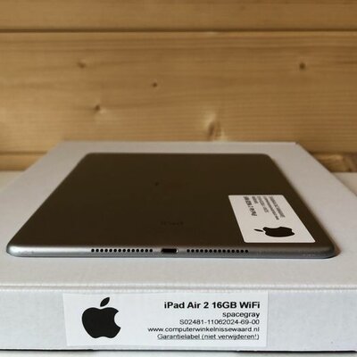 Apple iPad air 2 zwart space grey black 9.7" (16/32/64/128GB) WiFi (4G) + garantie