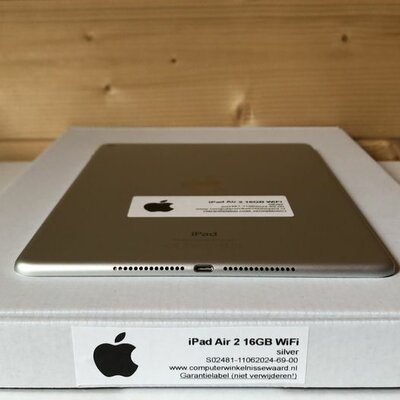 Apple iPad 9.7" Air 2 16GB WiFi (4G) wit zilver + garantie