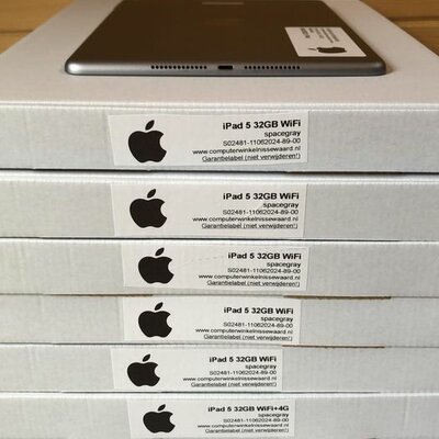 Voordeelbundel (2+prijs) Apple iPad 5 32GB (9.7 inch) zwart black Wifi (4G) + garantie