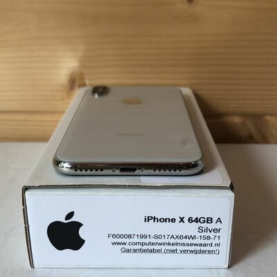 Apple iPhone X 10 64GB zilver 5.8 inch simlockvrij + garantie