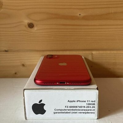 Apple IPhone 11 (6-core 2,65Ghz) 128GB rood 6.1" (1792X828) + garantie