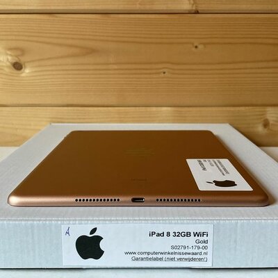 Apple iPad 8 goud 32GB 10.2" WiFi (4G) + garantie