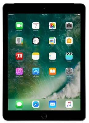 nieuwstaat Apple iPad 6 zwart 128GB 9.7" WiFi (4G) + 12 maanden garantie