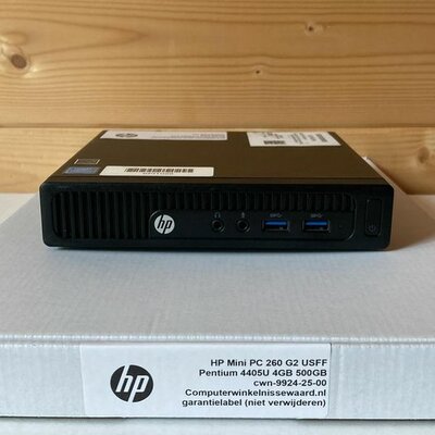 Windows 7 (Mini PC) HP EliteDesk 260G2 USFF Intel 2.1Ghz 4GB 500GB (wifi) + garantie