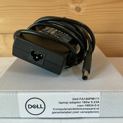 Magazijn opruiming FA180PM111 Dell Originele Adapter (180W) 9.23A