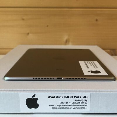 Apple iPad 9.7" Air 2 64GB WiFi (4G) space grey + garantie