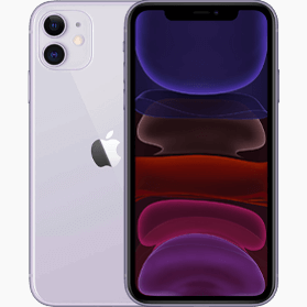 nieuwstaat Apple iPhone 11 256GB paars + nieuwe accu 100% + 12 maanden garantie