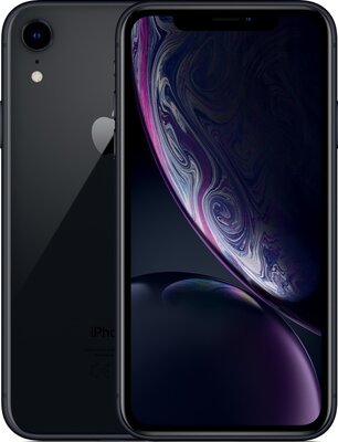 nieuwstaat Apple iPhone 10 XR 256GB zwart + nieuwe accu 100% + 12 maanden garantie