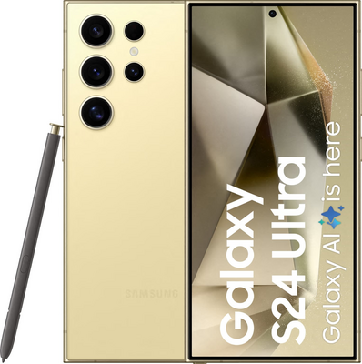 Magazijn opruiming Samsung Galaxy S24 Ultra 5G 512GB (model 2024) geel + garantie op=op