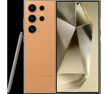 Nieuwstaat Samsung Galaxy S24 Ultra 5G 256GB (model 2024) oranje + 12 maanden garantie