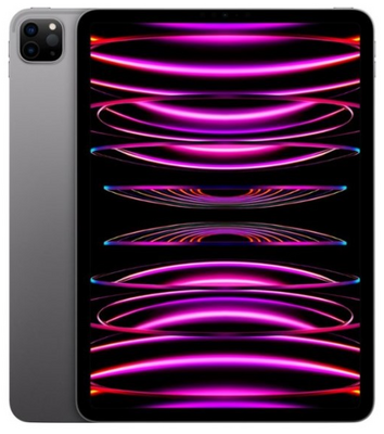 Magazijn opruiming Apple iPad Pro 6 (model 2022) 12.9 inch zwart 256GB Wifi (4G) + garantie op=op