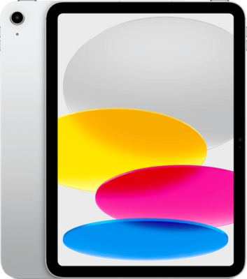 Magazijn opruiming Apple iPad 10 (model 2022) zilver 256GB 10.2" WiFi (4G) + garantie op=op