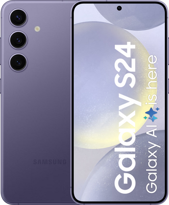 Magazijn opruiming Samsung Galaxy S24 5G 128GB (model 2024) paars + garantie op=op