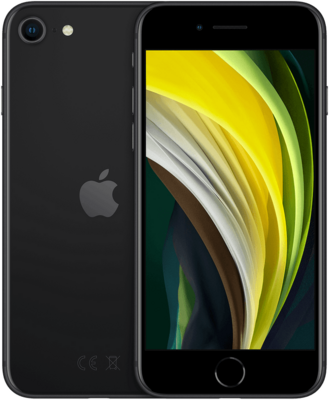 Als nieuw Apple iPhone SE 2020 128GB zwart + 24 maanden garantie