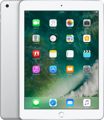 Als nieuw Apple iPad 5 128GB (model 2017) wit 9.7" Wifi (4G) + 24 maanden garantie