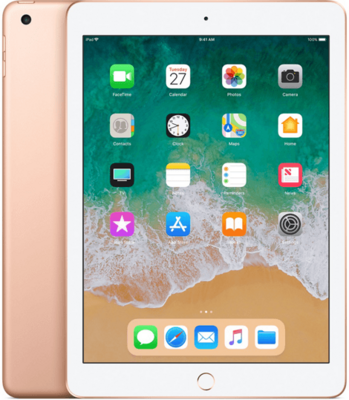 Nieuwstaat Apple iPad 6 32GB (model 2018) goud 9.7" WiFi (4G) + 12 maanden garantie