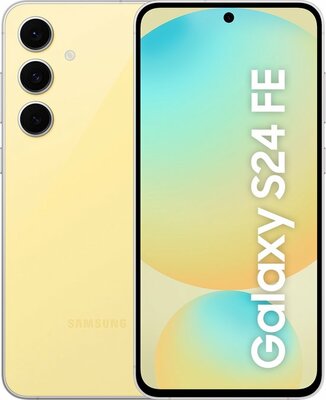 Nieuwstaat Samsung Galaxy S24 FE 5G 128GB (model 2024) 6.4 inch geel + 12 maanden garantie
