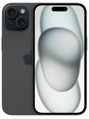 nieuwstaat Apple iPhone 15 (model 2023) 128GB zwart + 12 maanden garantie