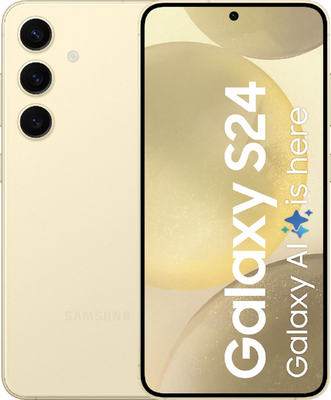 Samsung Galaxy S24 5G 256GB (model 2024) geel (als nieuw + 24 maanden garantie bulk verpakt)