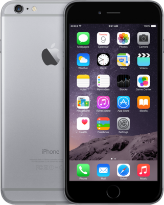 Apple iPhone 6 plus 16GB 5" wifi+4g simlockvrij space grey + Garantie